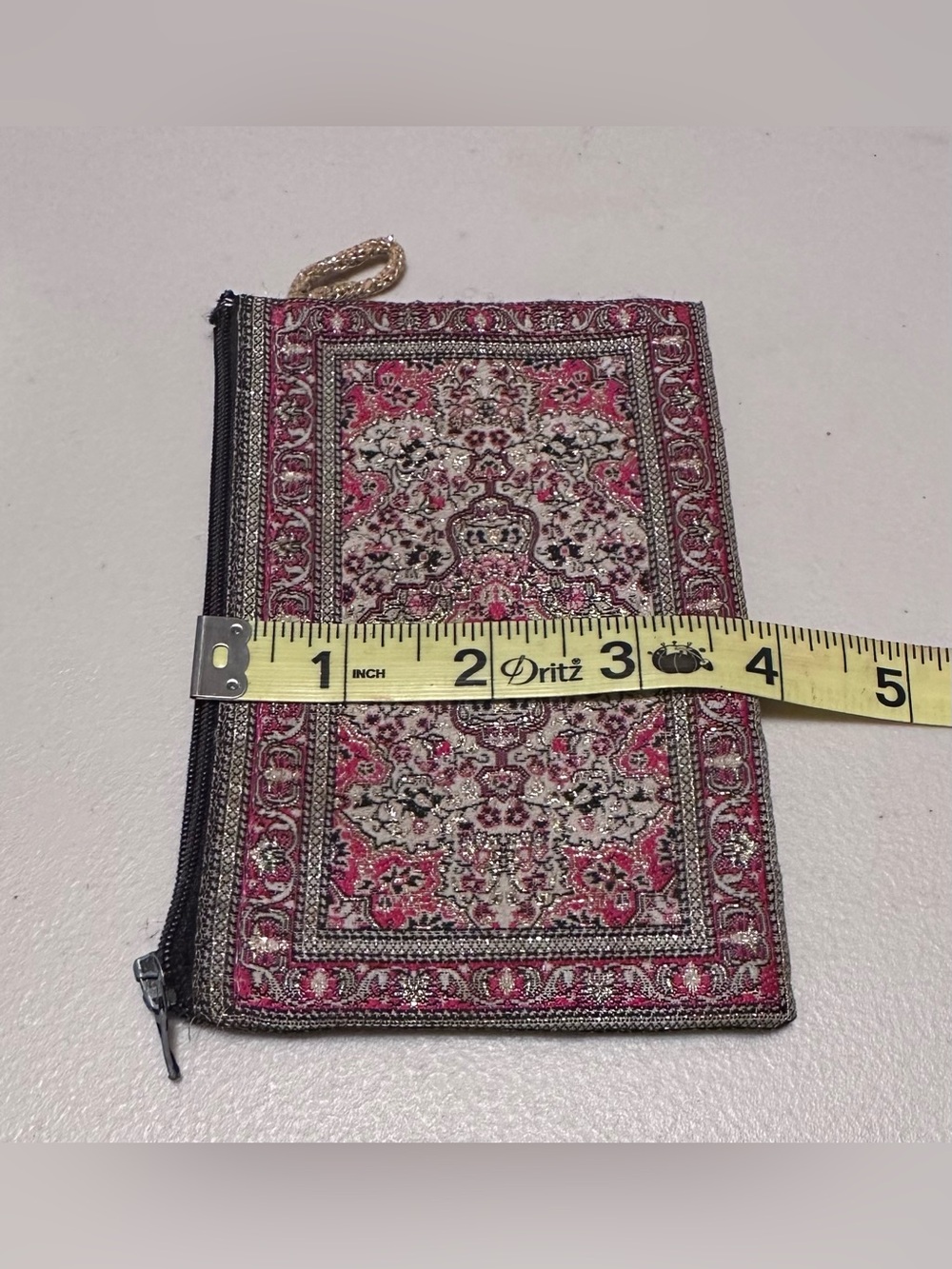 Turkish kilim pattern tapestry coin purse - Picture 4 of 5